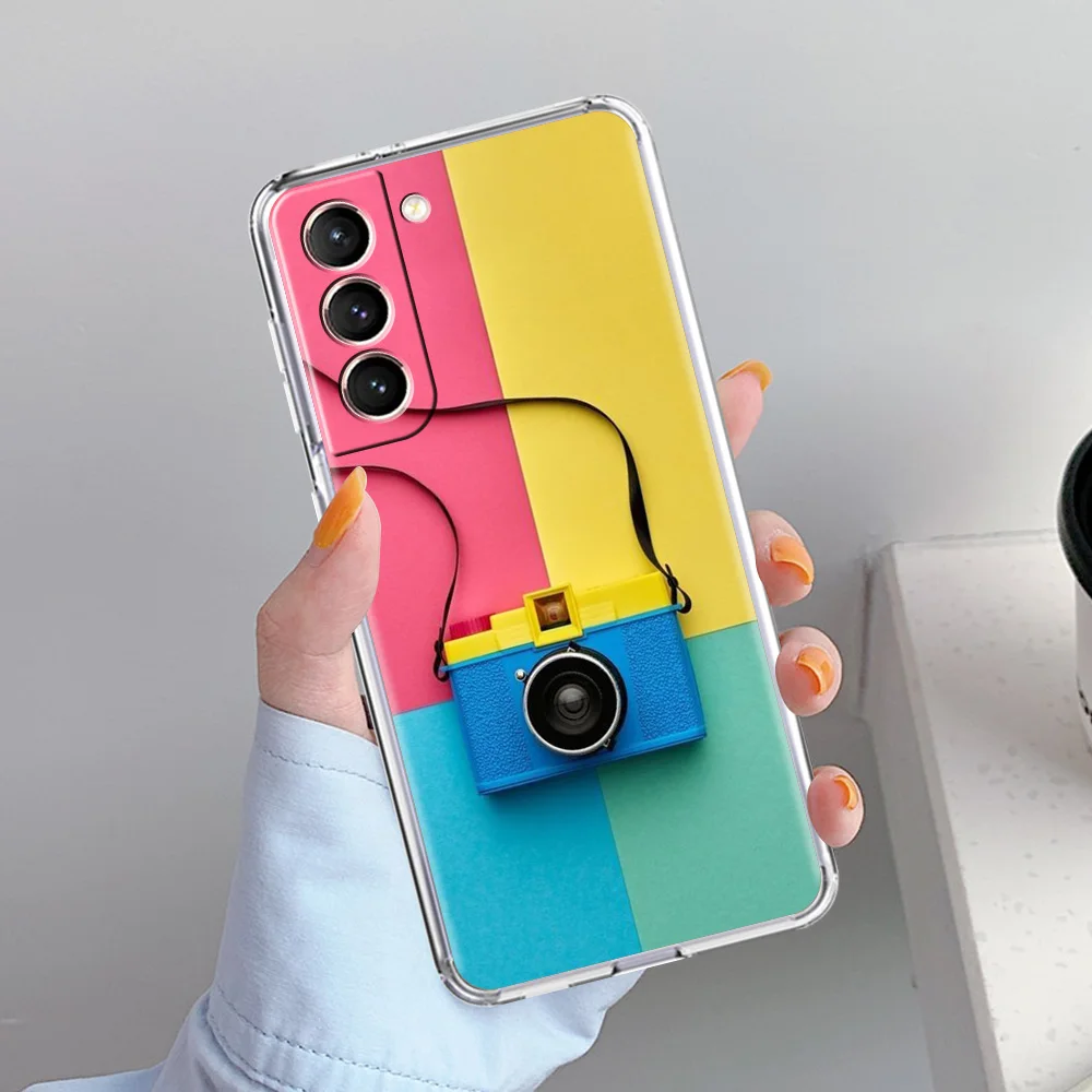 Retro Camera Vintage Soft Clear Phone Case Cover
