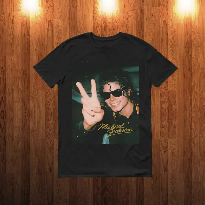 T-Shirt Vintage Michael Jackson Signature