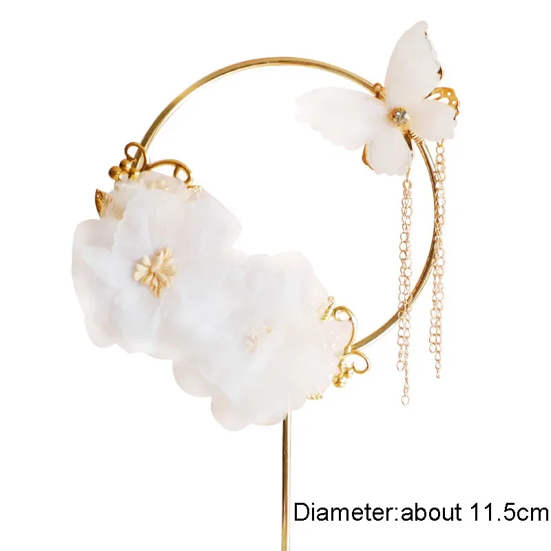Butterfly Yarn Cake Topper Iron Flower Garland Party Cake Decoration Flags Dessert Baking Supplies Party Decorations Birthday Party Supplies Cake Topper Cake Decorations Cake Toppers Cake Baking Tools Gold Leaf Cake Decorations