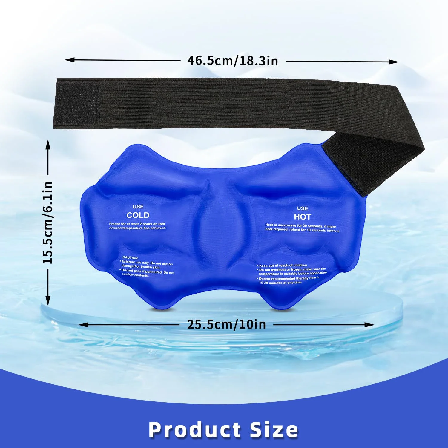 Ankle Brace Ice Pack Wrap For Injuires Hot Cold Therapy Reusable Gel Cold Pack Ankle Support For Pain Relief Sprains