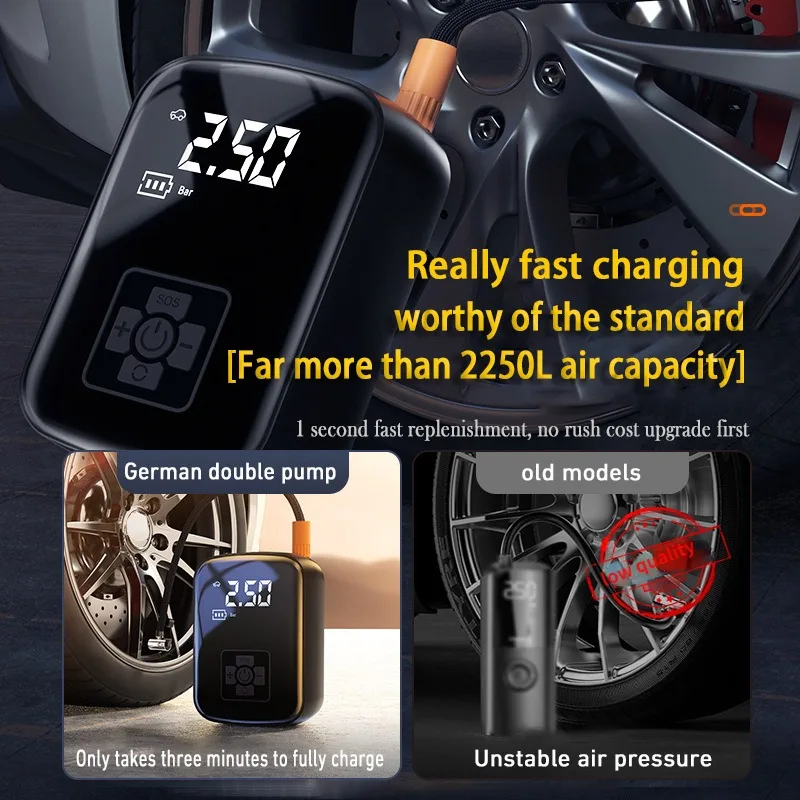 Car Air Compressor Electric Tire Inflator 3