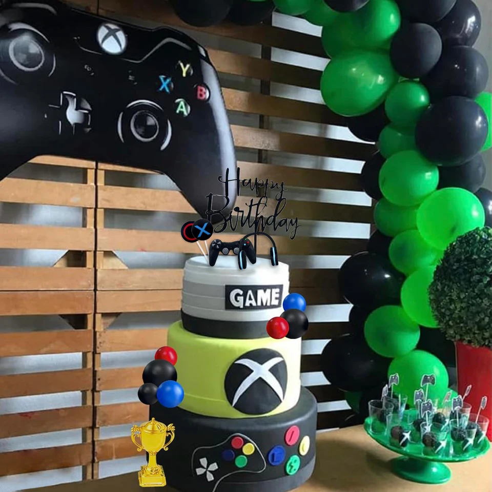 Lot De 26 Décorations De Gâteau Sur Le Thème Du Jeu Vidéo