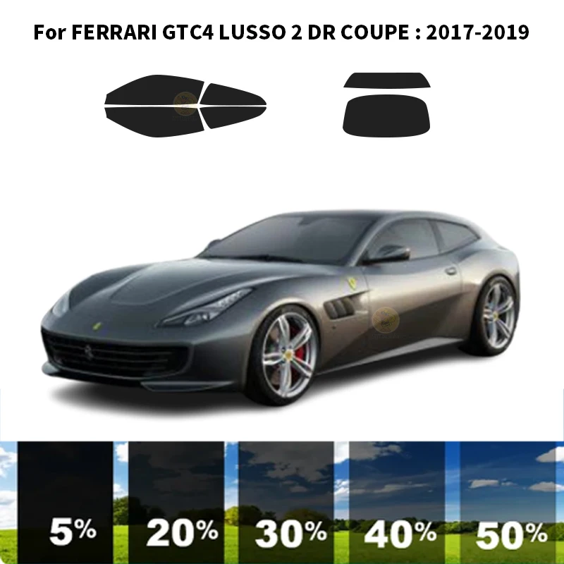 

Нанокерамическая Автомобильная УФ-пленка Precut для окон, автомобильная оконная пленка для FERRARI GTC4 LUSSO 2 DR COUPE 2017-2019