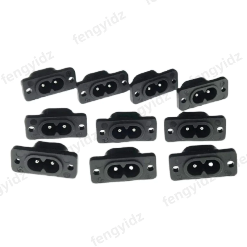 C8 male power socket C7 female plug power outlet embedded electric connector 35mm*15mm AC 2.5A 5A 250v plug adapter electrical socket power socket