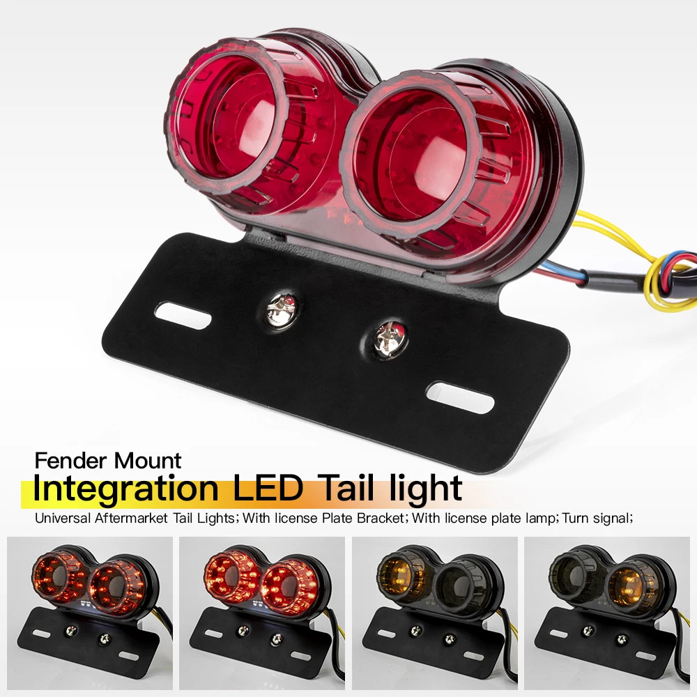 Indicatore Luminoso A Led Per Moto Supporto Targa, Luci Posteriori Freno A Led, Indicatori Di Direzione Per Yamaha Mt 03 Yamaha Aerox Mt10