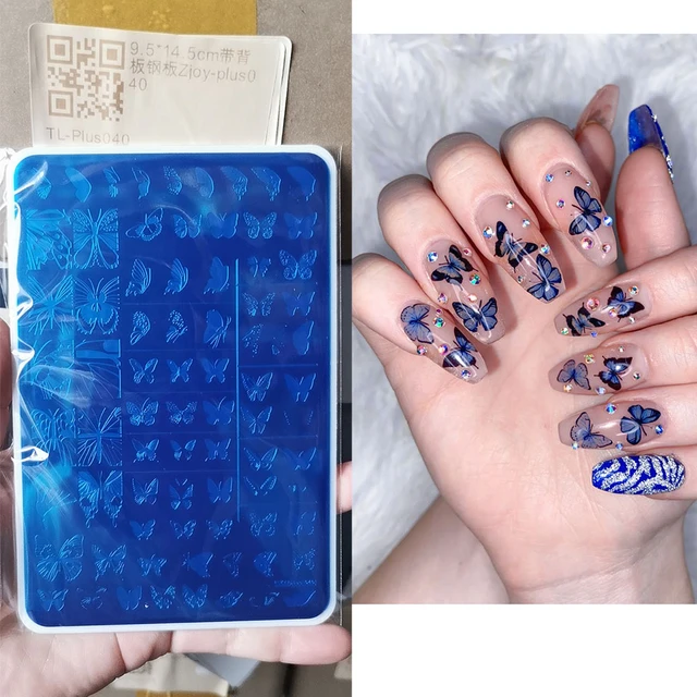 Nail Art Stamping Plates  Nail Template Plate - 2023 Nail Template Plate  Printing - Aliexpress