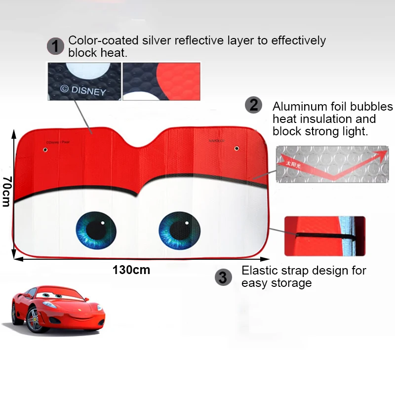 Windshield Sunshade Car Sunshade Windshield Sun Shade Car Cover 6 Colors Eyes Heated Windshield Sunshade Car Window Windscreen Cover Sun Shade Auto Sun Visor Car-covers Car Solar Protection