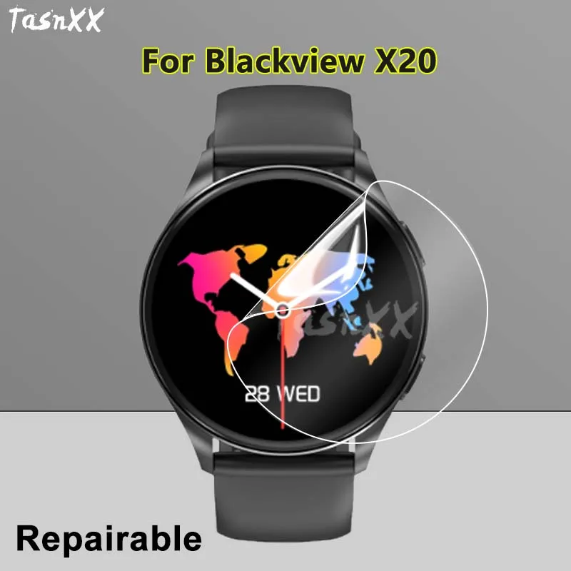 

1-10 шт., Ультрапрозрачная фотопленка для умных часов Blackview X20, мягкая Гидрогелевая пленка из ТПУ, не закаленное стекло