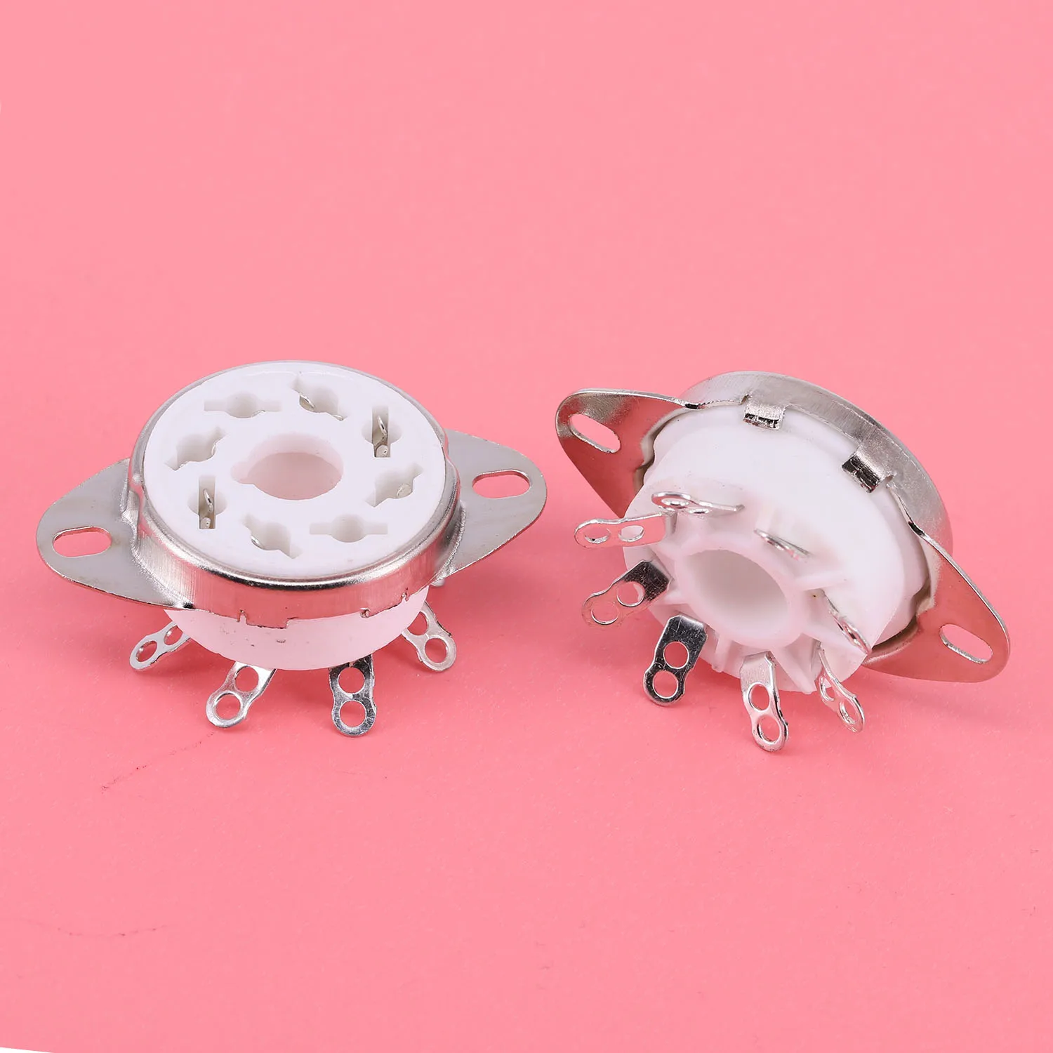 1PC 8Pin K8A Octal Ceramic Valve Tube Socket For HIFI Audio EL34 KT88 KT66 5AR4 6L6 6CA7 6SL7 6SN7 GZ34 274B 6V6 6N8P Tube Amp