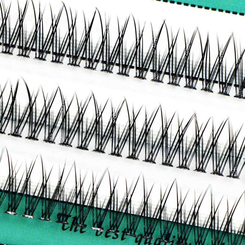 Description Picture 5 of itemPremium Korean Pop Fishtail Type Fashion Dovetail Fly Eyelash Two Long Middle Short Plant Grafting False Eyelashes Wholesale