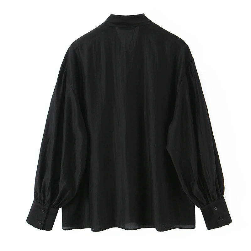 Women Blouse 2025 Autumn New Bow Tied Blouse Woman Office Long Sleeve Loose Elegant Blouses And Shirts Tops