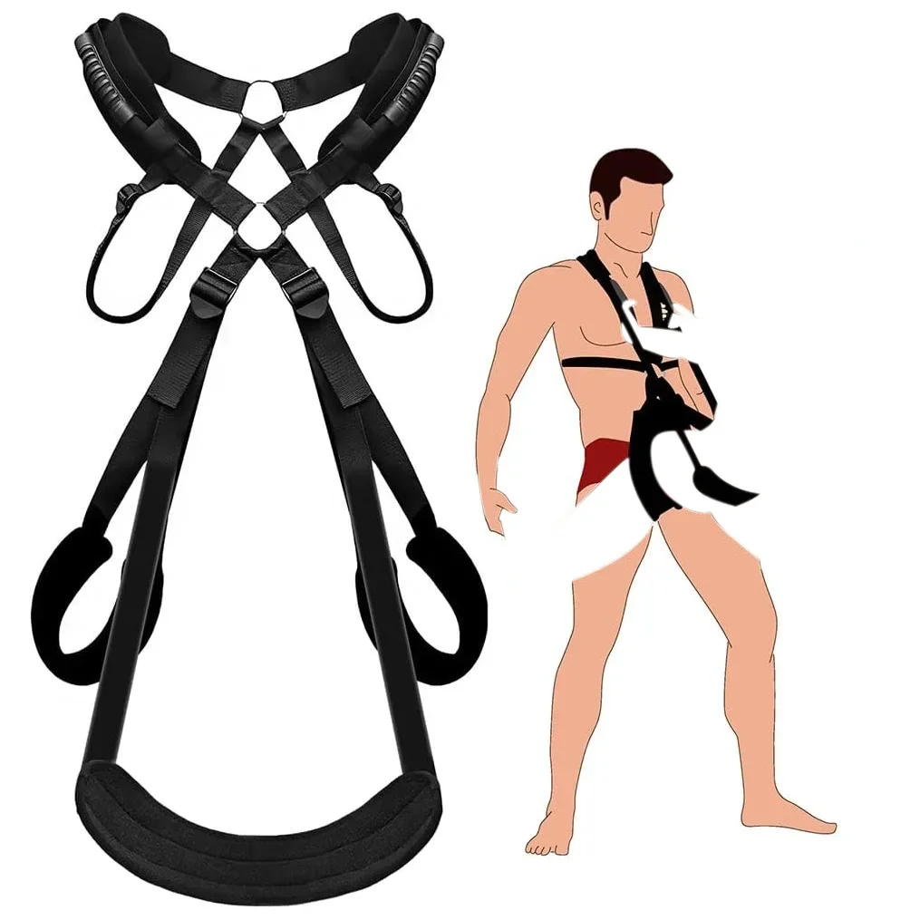 BDSM Bondage Love Slings for Couples Sex Swing Set with Adjustable Strap Adult Sex Toy Soft Plush Padding Mat Restraints Toy