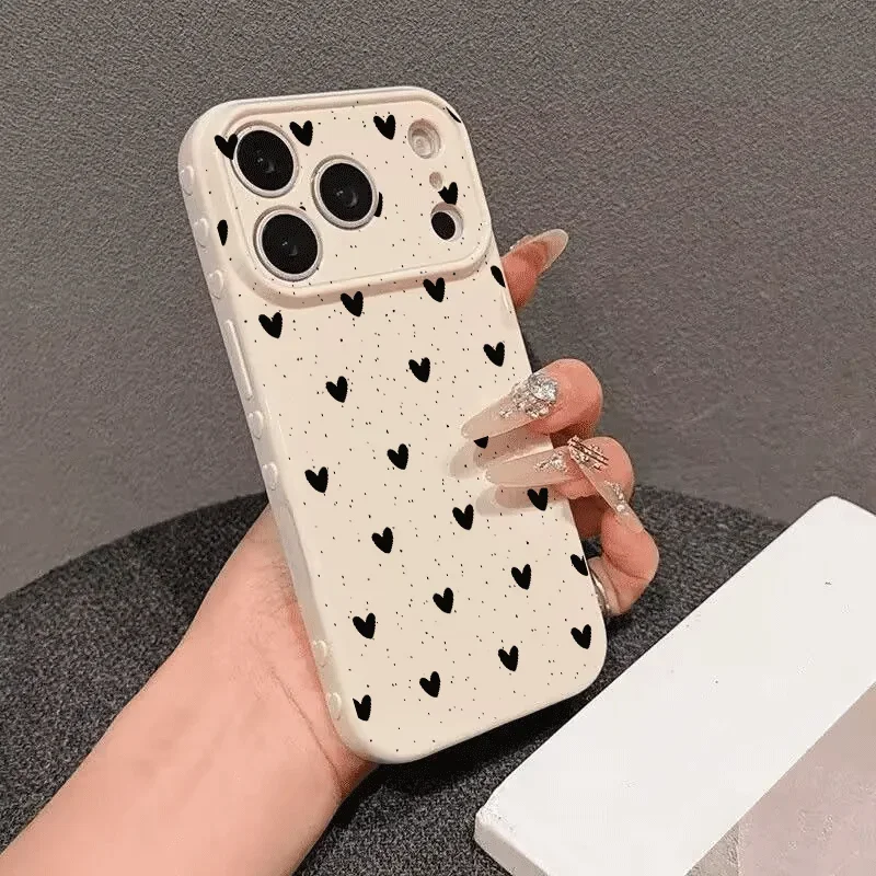 Heart-Shaped Cute Love Silicone Phone Case