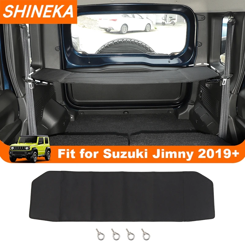 SHINEKA Rear Trunk Curtain Cover Storage Bag Net Organizer