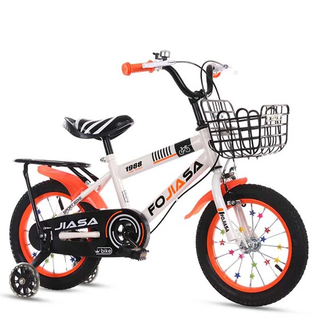 Bicicleta para niños de 2 a 10 años, bici con cesta, frenos dobles de acero  al carbono - AliExpress