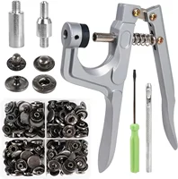 40 Set Metal Snap Button With Plier Tool Sewing Button Thickened Snap Fastener Kit DIY Craft for Installing Sewing Clothes 1