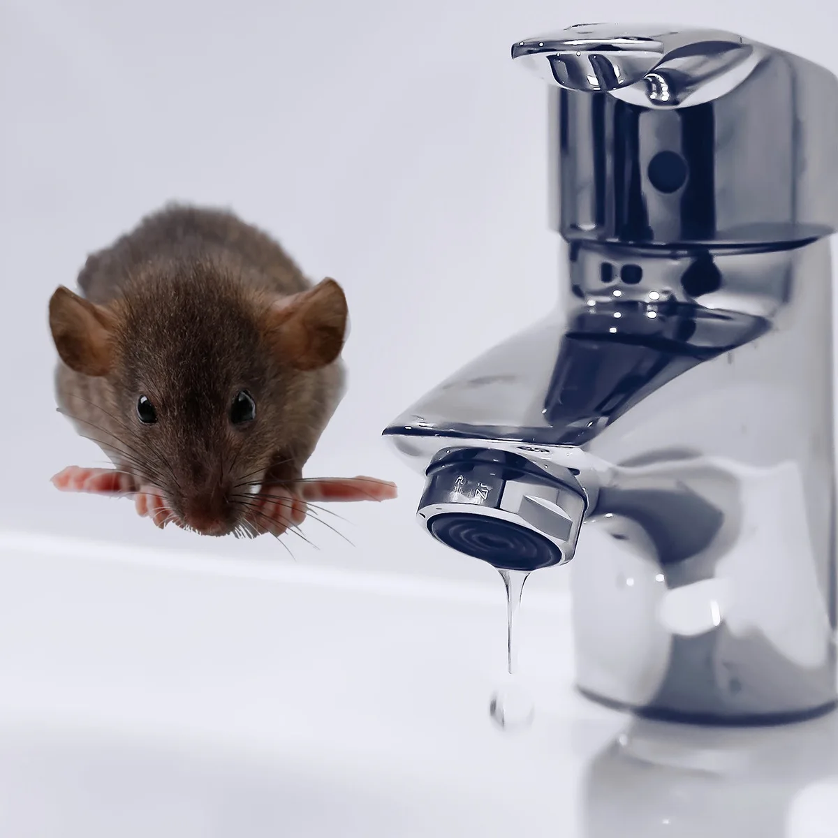 Black Scared Rat Mouse Funny Toilet Stickers Bathroom Decoration Decal 3D Cartoon Mouse Wall Sticker