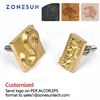 ZONESUN Custom LOGO Brass Mold Stamp Wood Leather Paper Embossing Mold DIY Design Mouldings Hot Foil Stamping Heat Press Machine 1