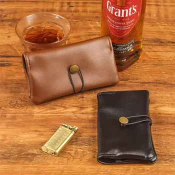 Borsa Portasigarette in Pelle PU, Elegante Custodia per Pipa, Borsa Portatile per Tabacco e Sigarette