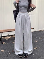 Straight Wide Leg Loose Pant Women Fahsion 2025 Spring Summer New Baggy Sweatpants High Waist Csual Street Pants Chic Trousers - Image 2