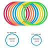 Outdoor Kids Funny Physical Training Sport Toys Lattice Jump Ring Set Game with 10 Hoops 10 Connectors for Park Play Boys Girls 3