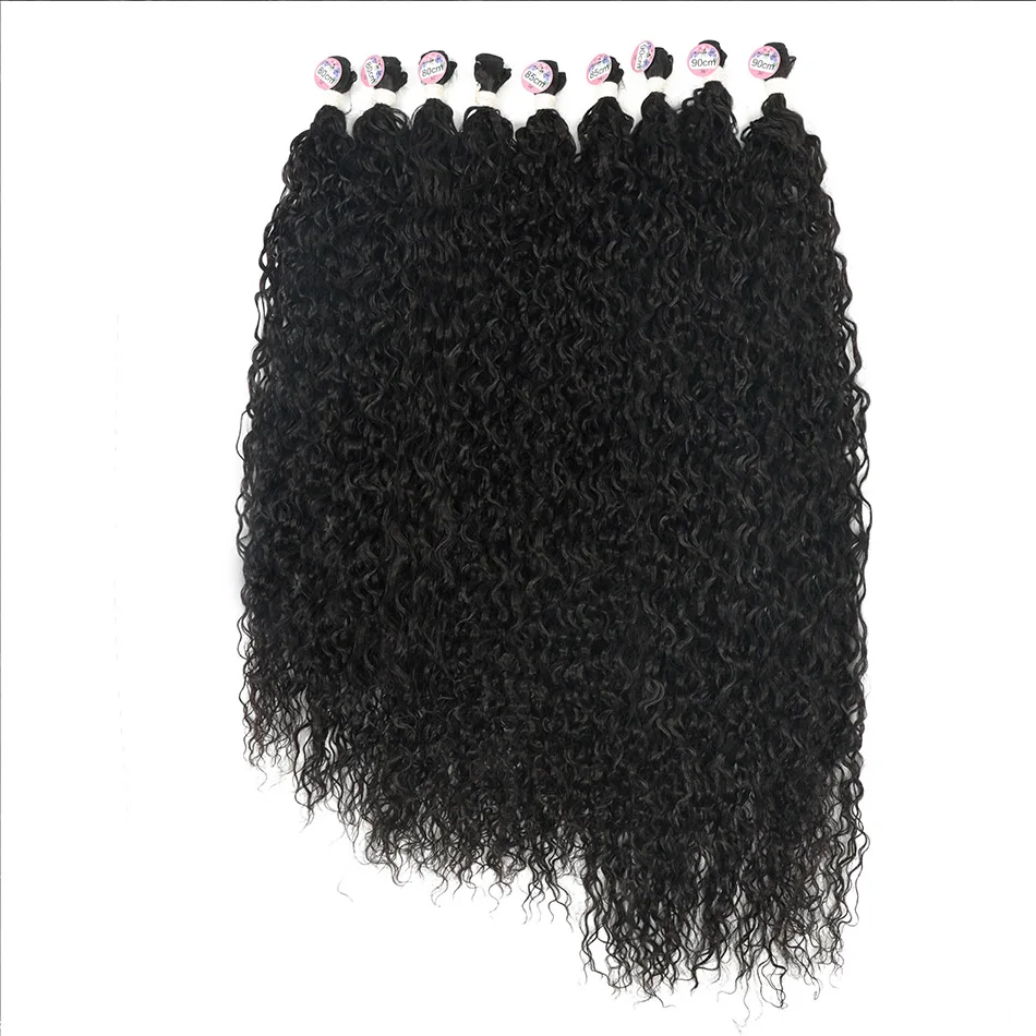 Hair Extensions Water Wave Curly Hair Bundles Synthetic Hair Weave Extensions 32-36inches For Women