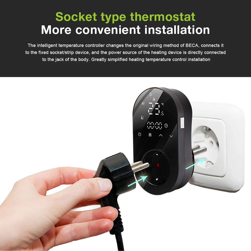 WiFi Thermostat Digital Energy 16A Plug