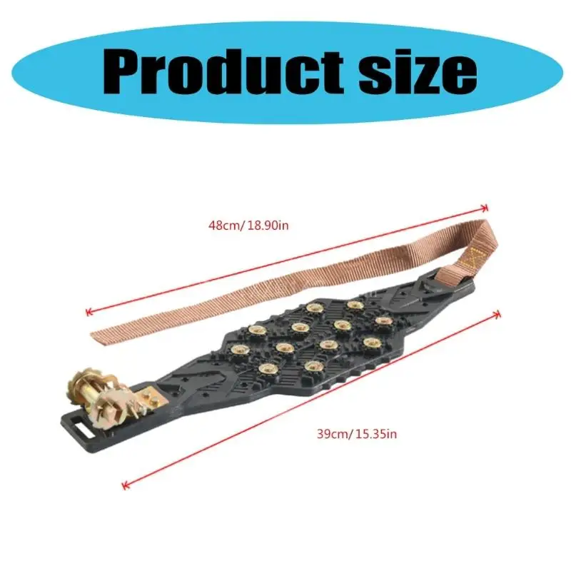 Car Emergency Snow Chains Easy to Install Tire Chain Versatile Automotive Snow Chain for Enhances Traction & Safety