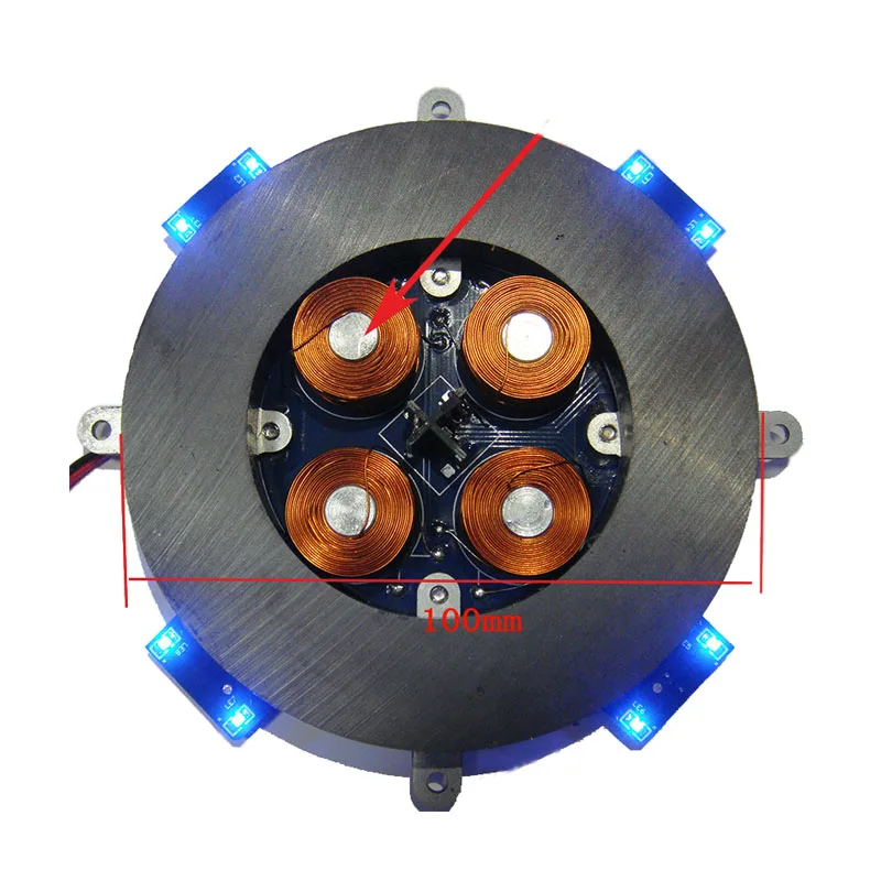 Suspensão Magnética, Luzes LED, Fonte de Alimentação, 500g, Mais Recente
