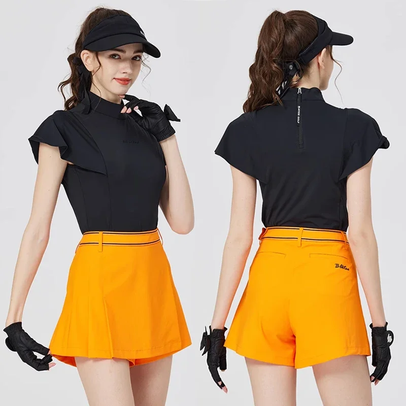 BG New Golf Ladies Skirt High Waist Skinny Short Skort Woman High-end Quick Drying Breathable Female Tennis Shorts Pants