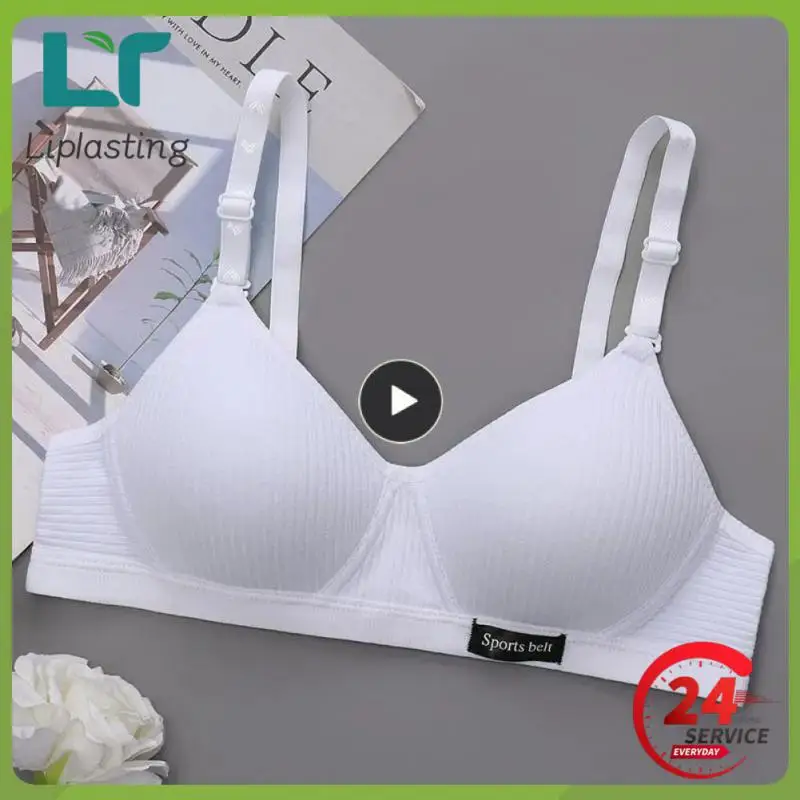 

1PCS Cotton Underwear Women Cup Bra Gathered Comfort V Brassiere Push Up Lingerie Bralette For Women Seamleass