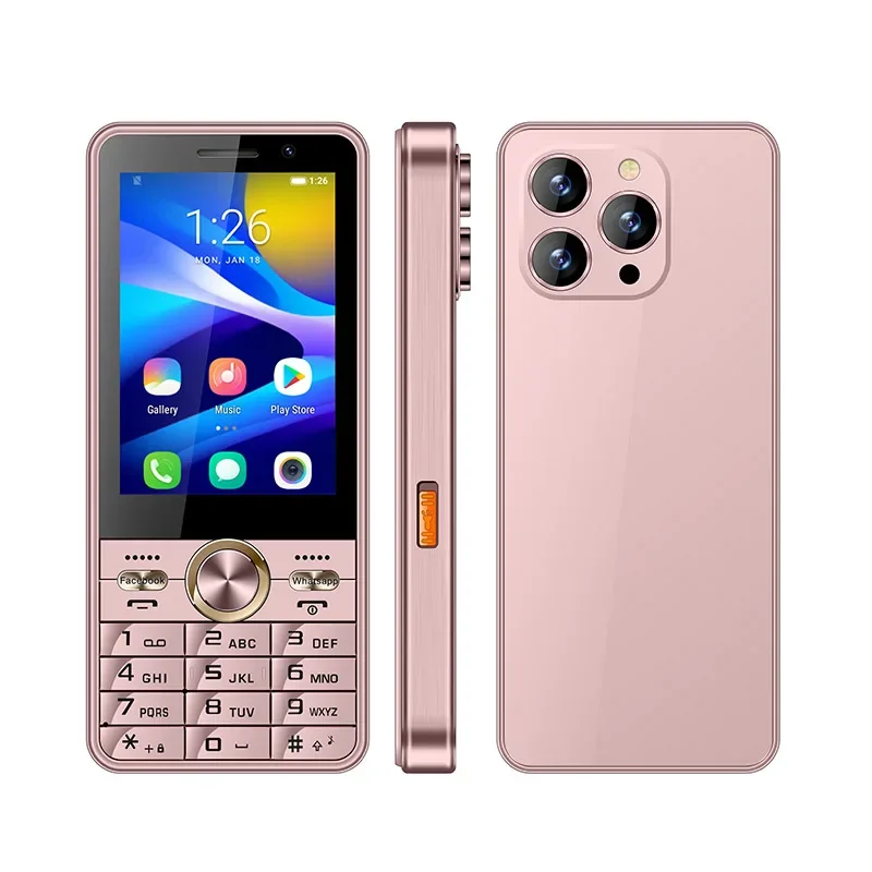 UNIWA HOPE XS17 4G Touch Screen Keypad Phone 3.5 Inch Android 8.1 Dual SIM Card  2GB RAM+16GB ROM 2500mAh Cellphone Whatsapp GPS 3