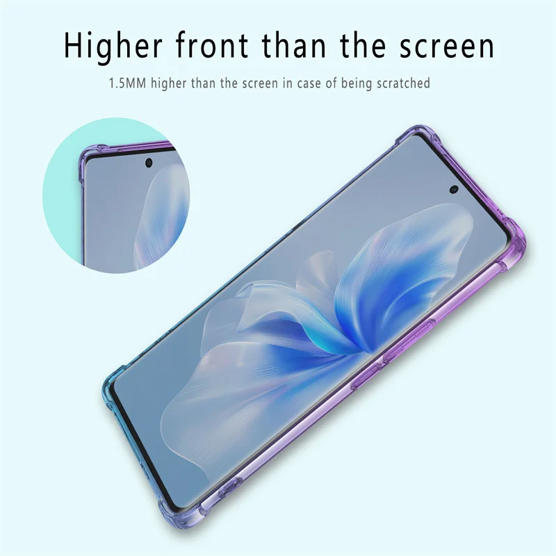Shockproof Gradient Airbag TPU Protective Phone Case