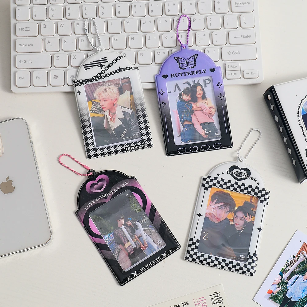 

Ins Kpop Photocard Holder Credit ID Bank Card Photo Display Holder Bus Card Protective Case Pendant