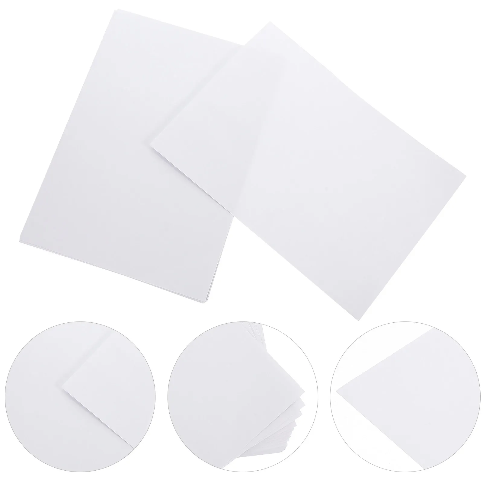 50매 인쇄 가능한 접착 라벨 용지 잉크젯 레이저 프린터용 무광택 스티커 용지 ..