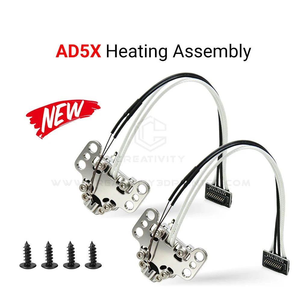 Conjunto de Calentamiento Hotend AD5X para Flashforge, Kit de Componentes de Calefacción con Cartucho Calefactor, Termistor y Piezas de Boquilla Hotend AD5X