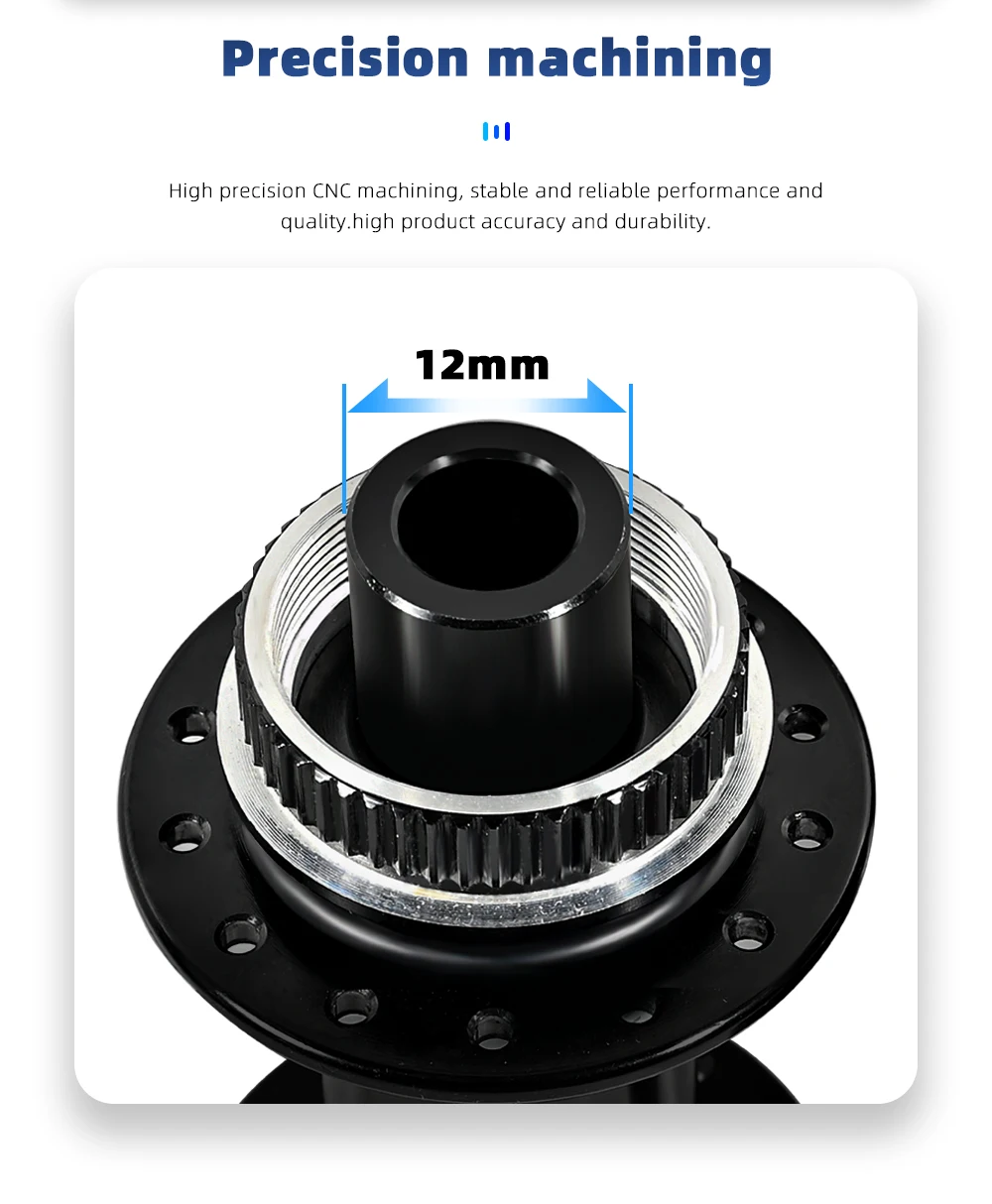 Novatec D981SB/D872SB MTB Road Bike Hubs HG Freehub Center Lock