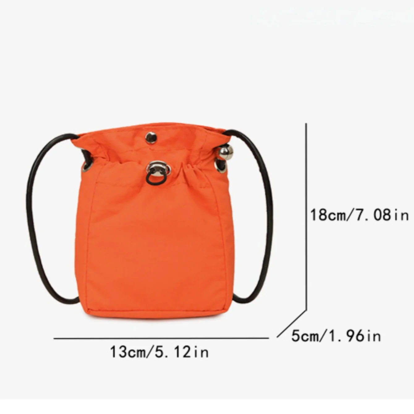 Borsa a Tracolla per Telefono, Piccola Borsa in Nylon per Cellulare, Borsa a Tracolla per Smartphone con Cerniera - immagine 6
