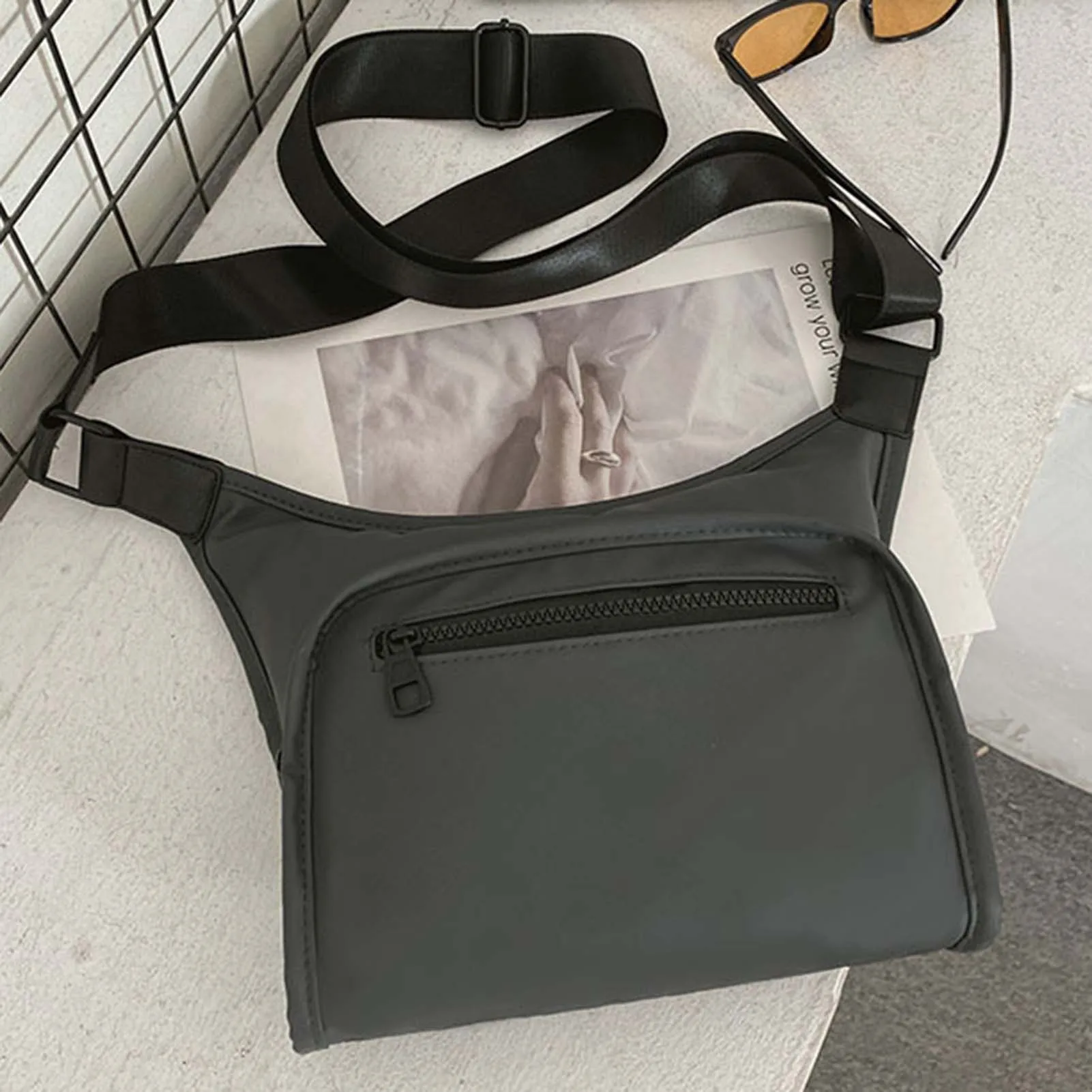 

Мужская Дорожная сумка через плечо, черная сумка-мессенджер, слинг, идеальный подарок