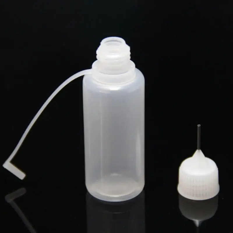 Glue Applicator Bottle Refillable Bottles 5/10/20/30Ml Resuable Needle Tip Glue Applicator Plastic Bottle for Paper Quilling Paper Craft Scrapbooking Tool glue applicator bottle,refillable bottles