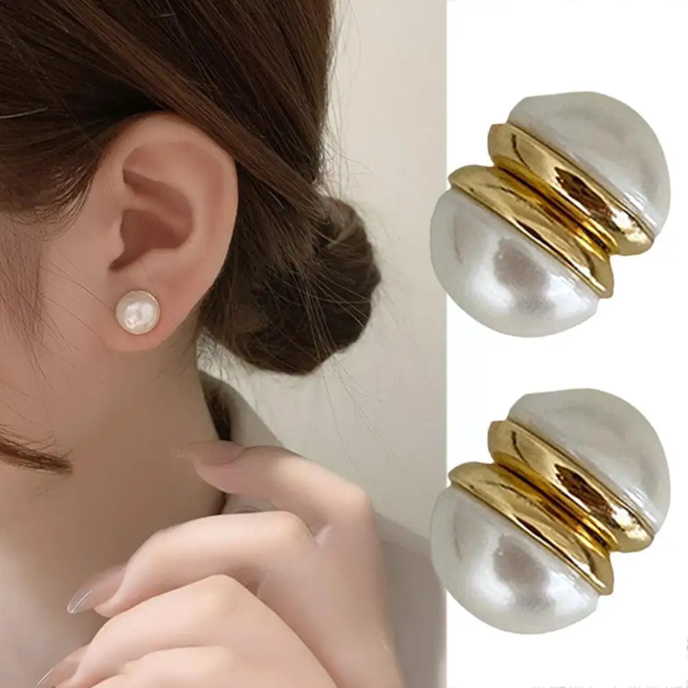 

Non Piercing Lymphatic Drainage Acupressure Earrings Stud Earrings Pearl Womens Lymphvity Magnetic Lymph Magnetology Earrin C3J0