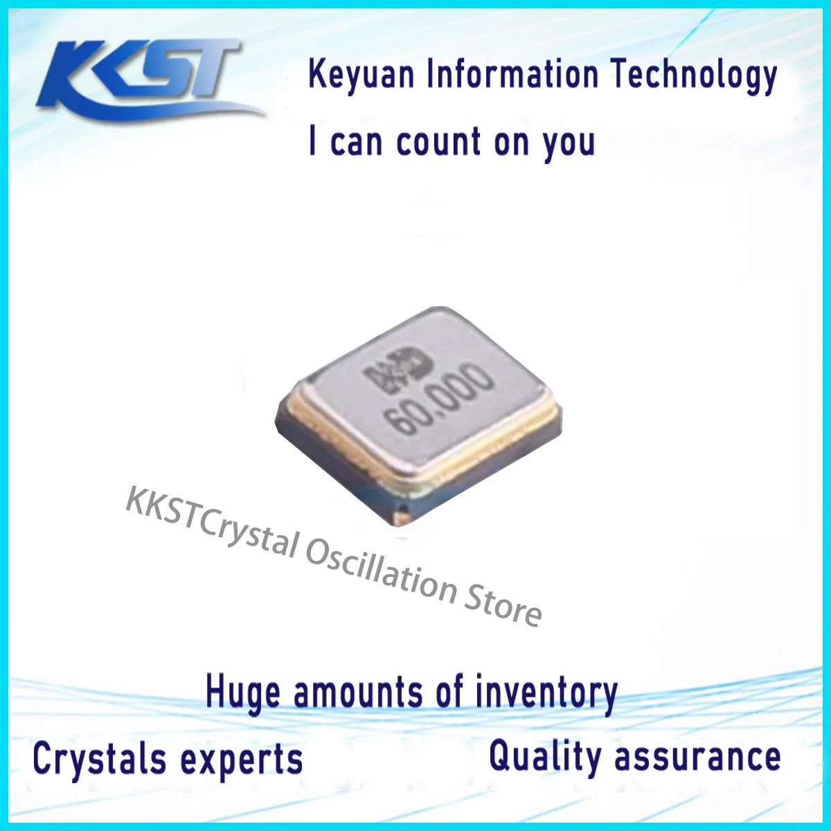 Passive crystal 7D060000F01 60MHz &plusmn;10ppm 8pF SMD2016-4P