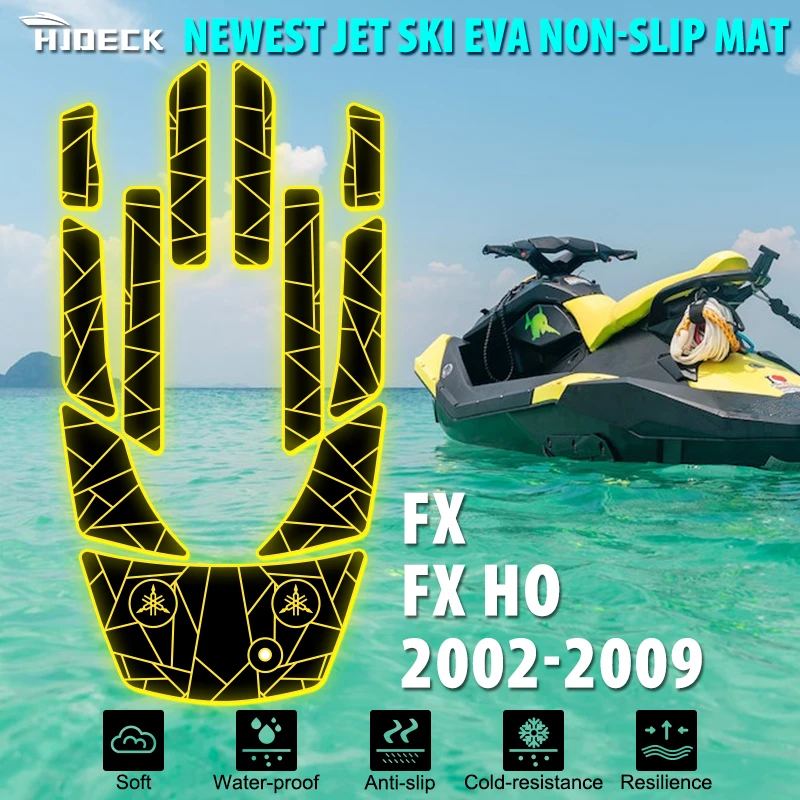 ヤマハfx fxho 2002-2009用にカスタマイズされたジェットスキーマット 