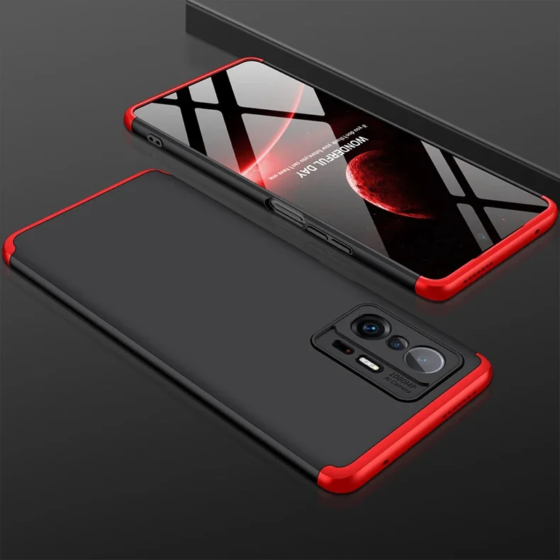 Shockproof Armor Plastic Case For Xiaomi Mi 11T Pro Full Protection 3 in 1 Hard