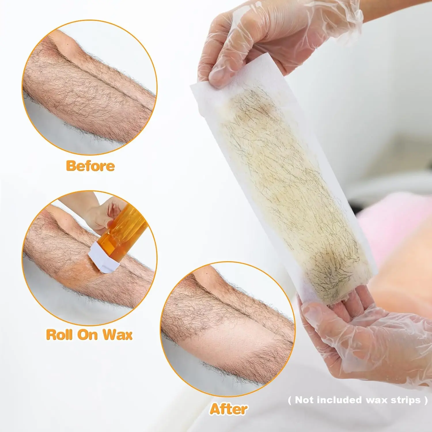 NEW fruit Hair Removal Wax Roller Refill Kit Roll On Depilatory Wax Cartridge Warmer Honey Heater Waxing Hair Removal hair removal wax