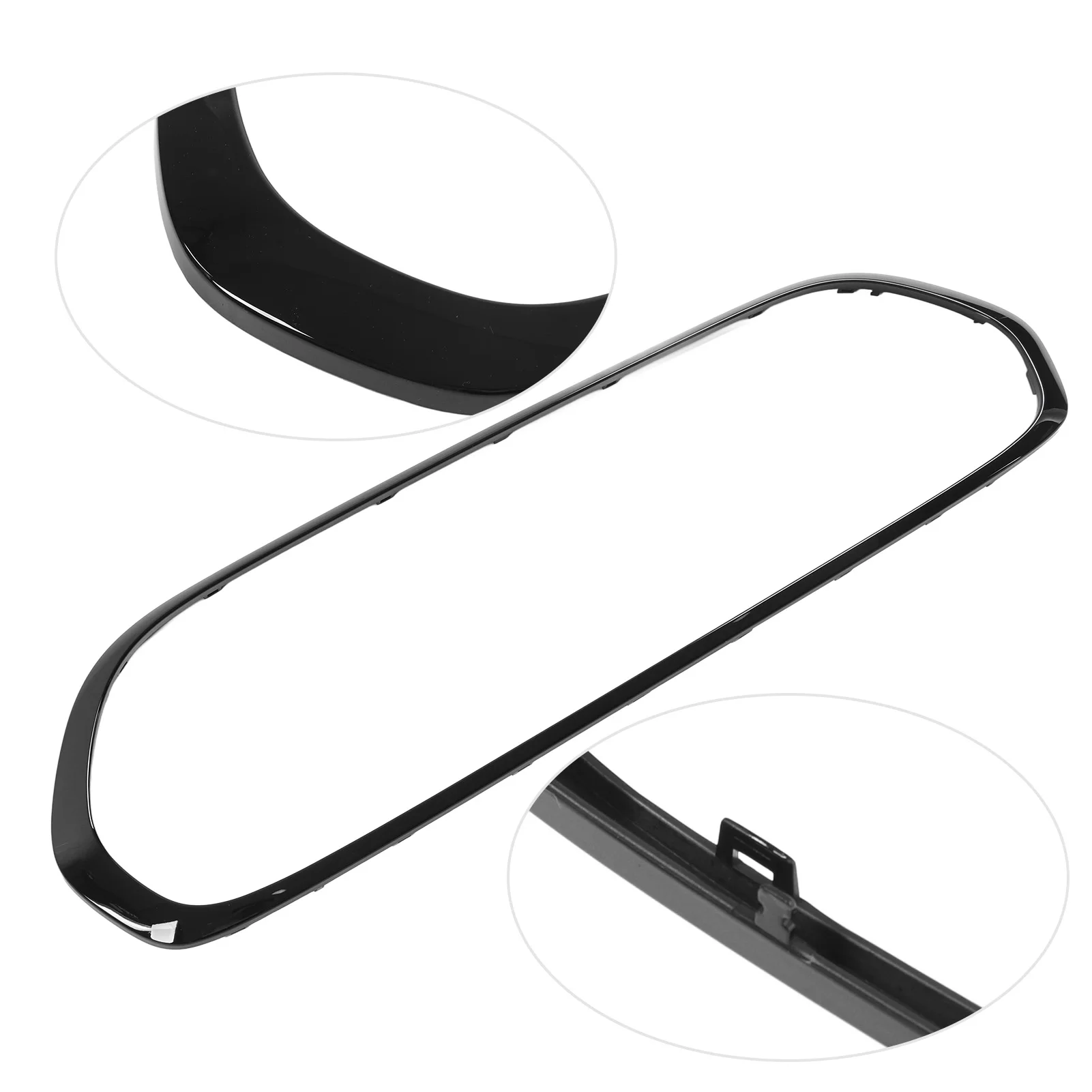 51137449207 글로스 블랙 그릴 서라운드 커버 트림 미니 F55 F56 F57 원 S JCW 2014+ 그릴 프레임 트림 교체품