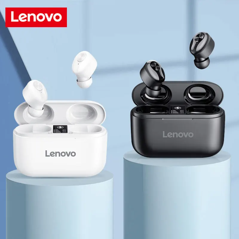 

Lenovo HT18 TWS Bluetooth 5.0 Earbuds Earphone LED Display Wireless HiFi Stereo in-ear Headphone for iPhone Android