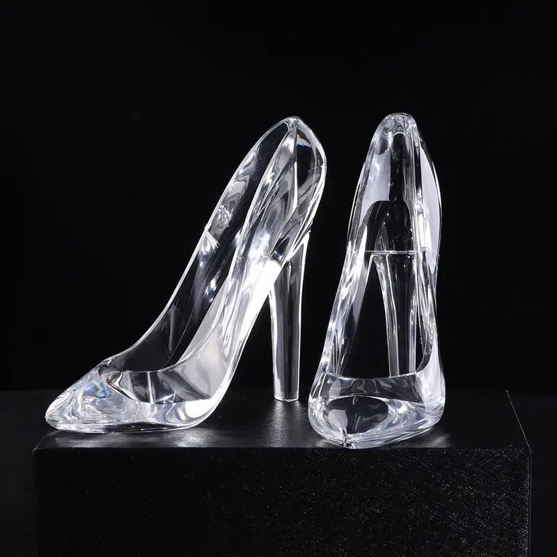 Cinderella Crystal Glass High Heel Shoe Ornament