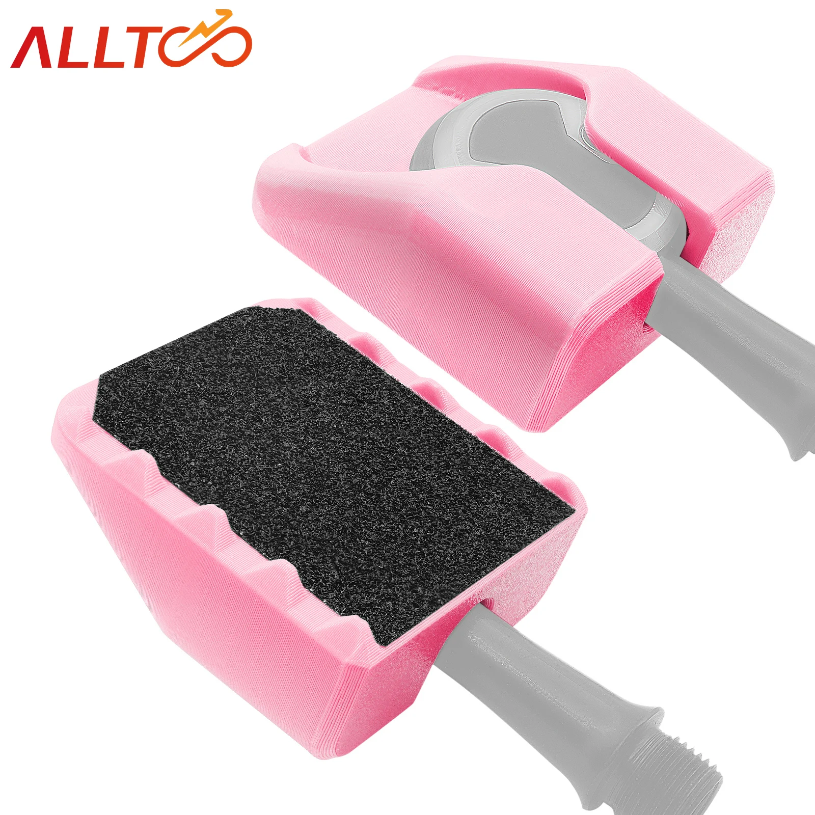 ALLTOO Bike Part Bicycle Pedals For WAHOO SpeedPlay Pink Cover 2pcs Flat Step Converter Self-locking To Ultralight Non-slip