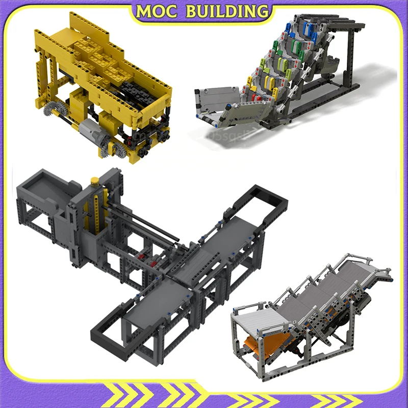 

GBC Stream Splitter Zig Zag Stair Model MOC Building Blocks Display Model DIY Assembly Bricks Construction Toy Gift Present